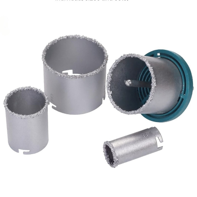 6PCs Tungsten Carbide Gritted Hole Saw 33mm-73mm Metal Holesaw Kit
