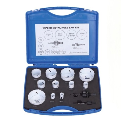 Good price 13 Piece Bi Metal Hole Saw Kit 16mm 20mm 22mm 25mm Hole Saw Bi Metal online