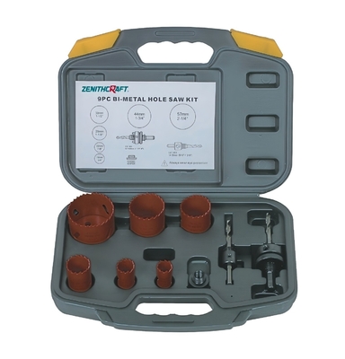 Good price M3 9PC Hss Bi Metal Hole Saw Set 14mm To 152mm For Wood Gypsum Board online