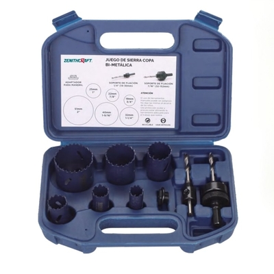 Good price 60mm 70mm 73mm 9 Piece Hole Saw Kit Bi Metal Hole Saw Painting Surface online