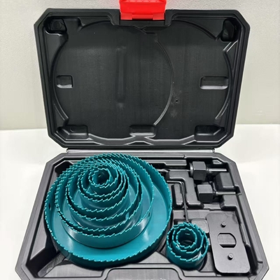 Good price OEM 16PC Carbon Steel Hole Saw Set 38mm 44mm 51mm Hole Saw For Steel Plate online