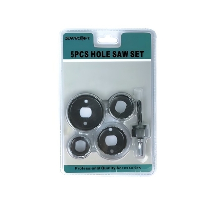 Good price 5PCs High Carbon Steel Hole Saw For Wood Plastic Plywood Chipboard online