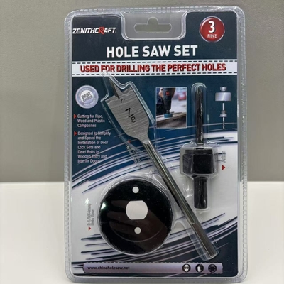 Good price 3pcs Carbon Steel Door Hole Saw Kit 54mm Door Knob Hole Saw online