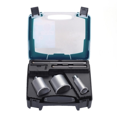 Good price 5PCs Tungsten Carbide Gritted Hole Saw Set Metal For Tile Concrete online