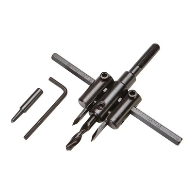 Good price 30mm-120mm Adjustable Circle Hole Cutter For Wood Black Oxide online